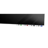 Ghent Aria 4'H x 3'W Magnetic Glass White Board, Gray Surface, Vertical, 4 Rare Earth Magnets, 4 Markers and Eraser