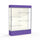 Spirit  60''W x 80''H x 16''D  Lighted Floor Case, Plaque Back, Satin Finish, Purple Base and Top - Waddell