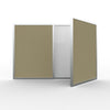 VisuALL PC Whiteboard Cabinet with Fabric Bulletin Board Exterior Doors, Beige - Ghent