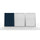 VisuALL PC Whiteboard Cabinet with Fabric Bulletin Board Exterior Doors, Blue - Ghent