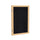36''x36'' 1-Dr Wood Fr Oak Finish Enclsd Recycled Rubber Bulletin Board - Black - Ghent