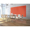 Ghent Aria 6'H x 4'W Magnetic Glass White Board, Gray Surface, Vertical, 4 Rare Earth Magnets, 4 Markers and Eraser