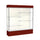 Spirit  72''W x 80''H x 16''D  Lighted Floor Case, Plaque Back, Satin Finish, Maroon Base and Top - Waddell