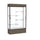 Reliant   48''W x 80''H x 16''D  Lighted Floor Case, White Back, Dk. Bronze Finish,  Walnut Vinyl Base - Waddell