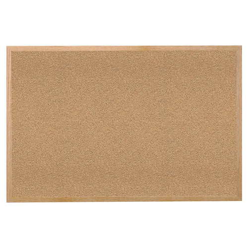 Ghent Natural Cork Bulletin Board with Wood Frame, 4'H x 8'W