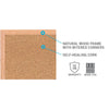 Ghent Natural Cork Bulletin Board with Wood Frame, 4'H x 8'W