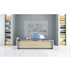 Ghent 4'x6' Harmony Frosted Glass Board - Radius Corners - 4 Markers and Eraser
