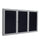 48''x72'' 3-Dr Satin Alum Fr Enclosed Recycled Rubber Bulletin Board - Confetti - Ghent