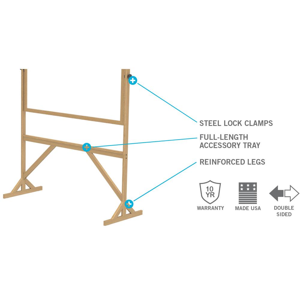 72⅛''x 53¼'' Wood Frame Reversible Natural Cork/Natural Cork - Ghent