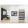 34''x47'' 2-Door Ovation Gray Fabric Bulletin Board - Gray Frame - Ghent