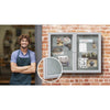 48''x72'' 3-Door Satin Aluminum Frame Enclosed Vinyl Bulletin Board - Silver - Ghent