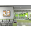 48''x60'' 2-Door Satin Aluminum Frame Enclosed Bulletin Board - Natural Cork - Ghent