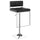 Alameda Adjustable Bar Stool Chrome and Black - Coaster Co. of America