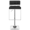 Alameda Adjustable Bar Stool Chrome and Black - Coaster Co. of America