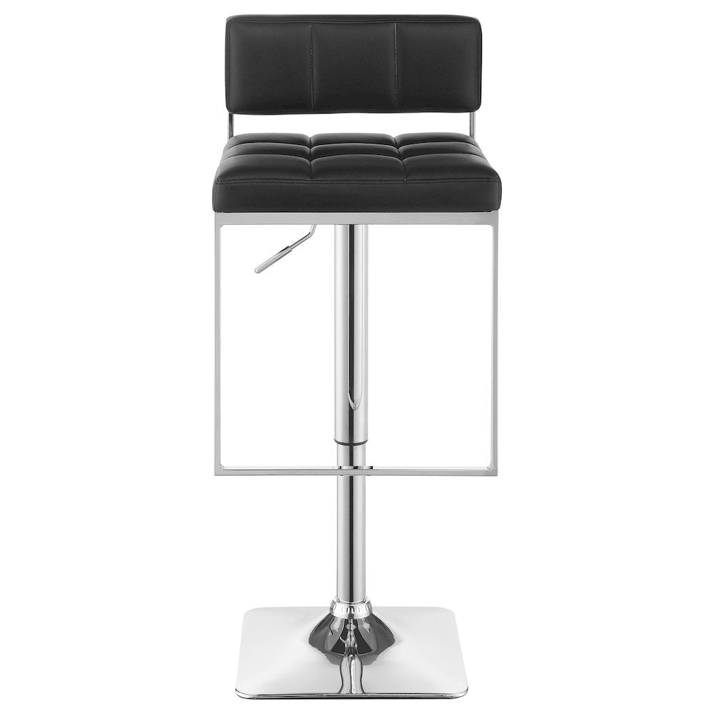 Alameda Adjustable Bar Stool Chrome and Black - Coaster Co. of America