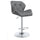 Berrington Upholstered Adjustable Bar Stool Grey (Set of 2) - Coaster Co. of America
