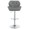 Berrington Upholstered Adjustable Bar Stool Grey (Set of 2) - Coaster Co. of America