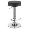 Ramses 29'' Adjustable Bar Stool Chrome and Black - Coaster Co. of America