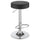 Ramses 29'' Adjustable Bar Stool Chrome and Black - Coaster Co. of America