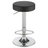 Ramses 29'' Adjustable Bar Stool Chrome and Black - Coaster Co. of America