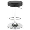 Ramses 29'' Adjustable Bar Stool Chrome and Black - Coaster Co. of America