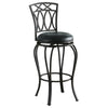 Adamsville Upholstered Swivel Bar Stool Black - Coaster Co. of America