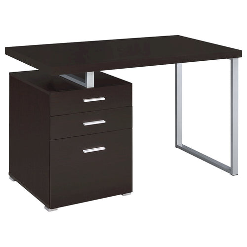 Brennan 47-inch 3-drawer Office Computer Desk Cappuccino - Coaster Co. of America