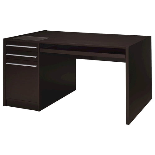 Halston 60-inch 3-drawer Office Computer Desk Cappuccino - Coaster Co. of America