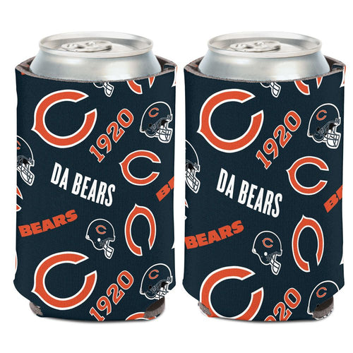 Chicago Bears Can Cooler Scatterprint Design - WinCraft
