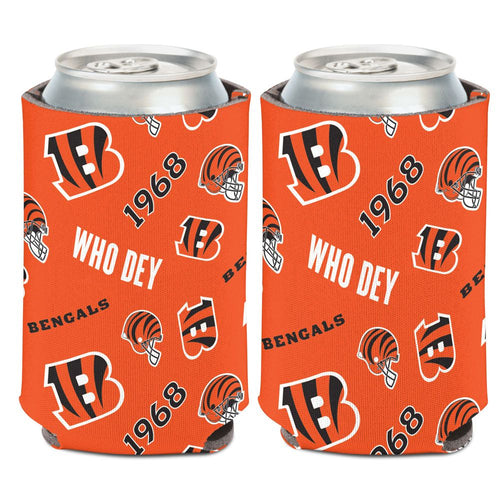 Cincinnati Bengals Can Cooler Scatterprint Design - WinCraft