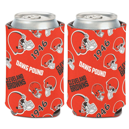 Cleveland Browns Can Cooler Scatterprint Design - WinCraft
