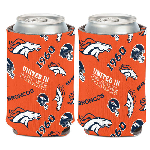 Denver Broncos Can Cooler Scatterprint Design - WinCraft