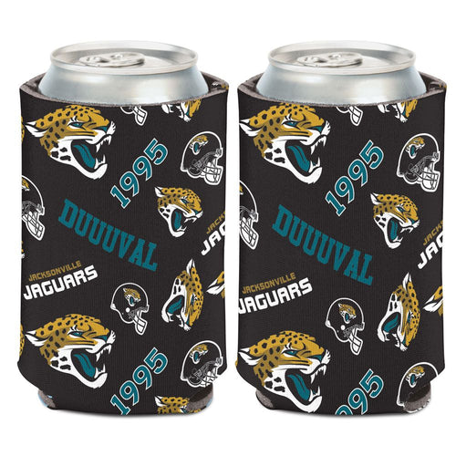 Jacksonville Jaguars Can Cooler Scatterprint Design - WinCraft