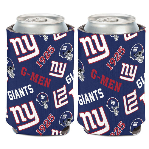 New York Giants Can Cooler Scatterprint Design - WinCraft