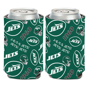 New York Jets Can Cooler Scatterprint Design - WinCraft