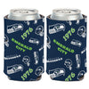 Seattle Seahawks Can Cooler Scatterprint Design - WinCraft