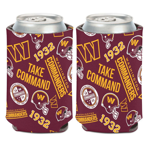 Washington Commanders Can Cooler Scatterprint Design - WinCraft
