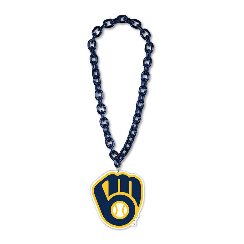 Milwaukee Brewers Necklace Big Fan Chain - Wincraft Fanatics