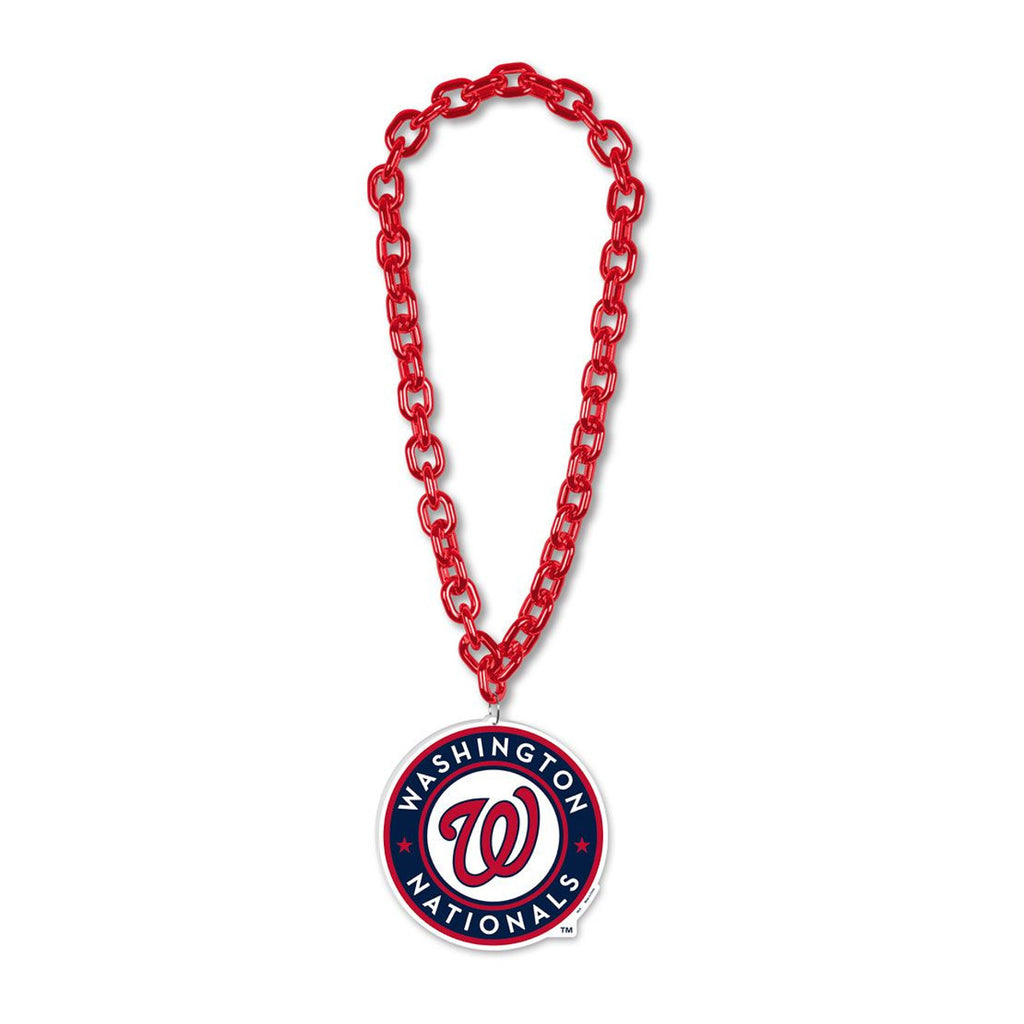 Washington Nationals Necklace Big Fan Chain - Wincraft Fanatics