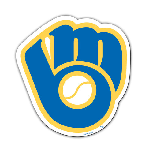Milwaukee Brewers Magnet Car Style 12 Inch Glove Design CO - Fremont Die