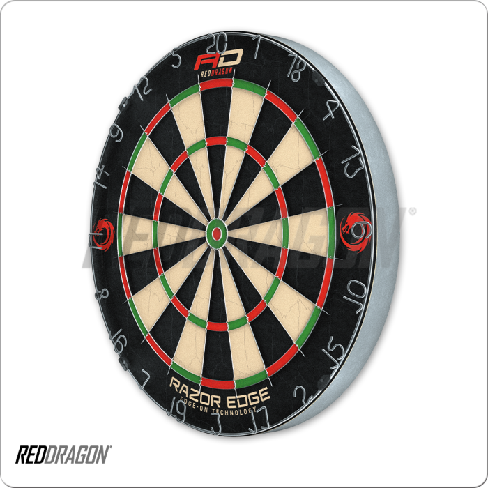 Red Dragon 30-RD20138 Razoredge Steel Tip Dart Board BILLIARDS ACCESSORIES