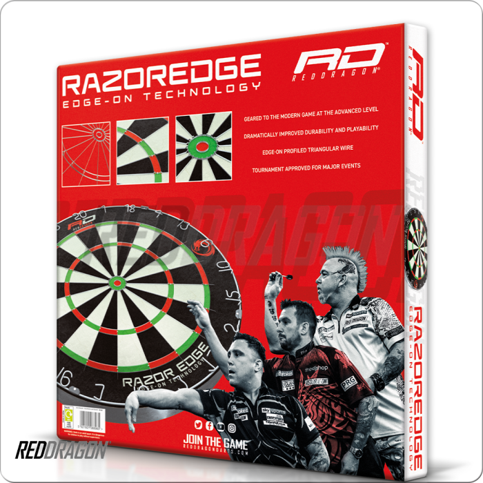 Red Dragon 30-RD20138 Razoredge Steel Tip Dart Board BILLIARDS ACCESSORIES