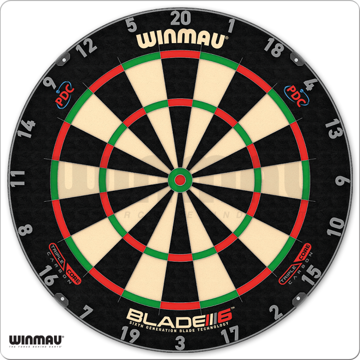 Winmau 30-WIN600TC Blade 6 Triple Core Carbon Steel Tip Dart Board BILLIARDS ACCESSORIES