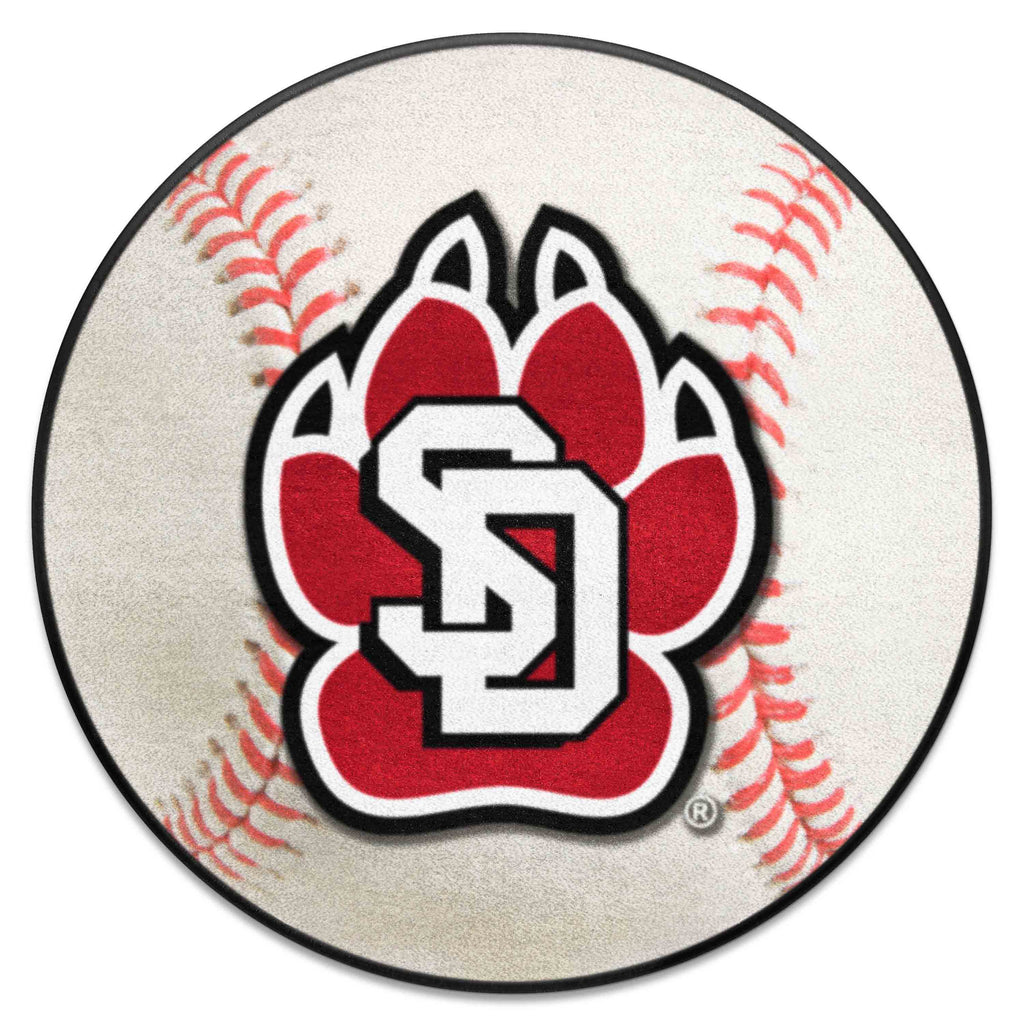 Fanmats - University of South Dakota Baseball Mat 27'' diameter