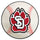 Fanmats - University of South Dakota Baseball Mat 27'' diameter