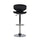 Chrome and Black PU Barstool - Powell
