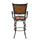 Big & Tall Copper Stamped Back Barstool with Arms - Powell