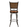 Bronze with Muted Copper Stamped Back Bar Stool, 28'' Seat Height - Powell