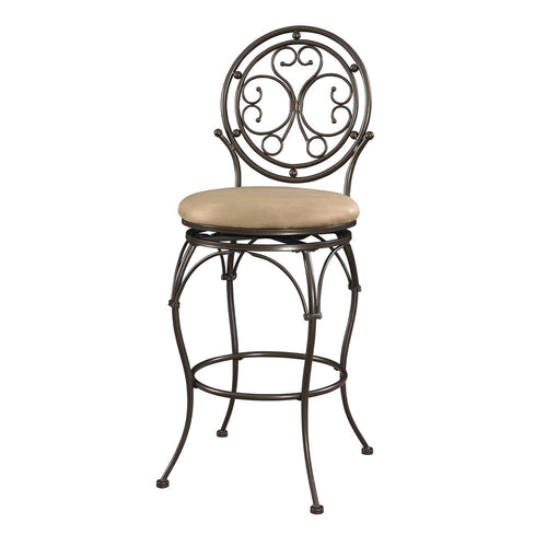 Big and Tall Scroll Circle Back Barstool - Powell