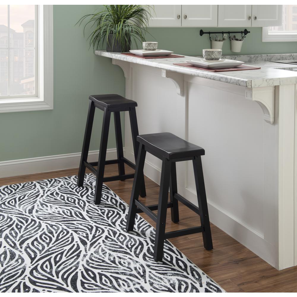 Antique Black with Sand Through Terra Cotta Bar Stool - Powell
